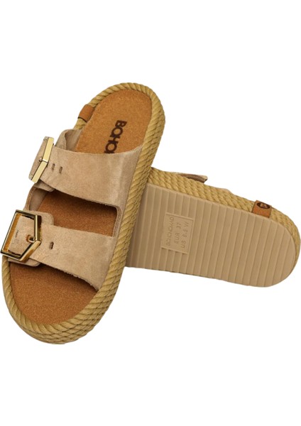 Sydney Kadın Tokalı Terlik - Camel SYD12-00044 fırsatları