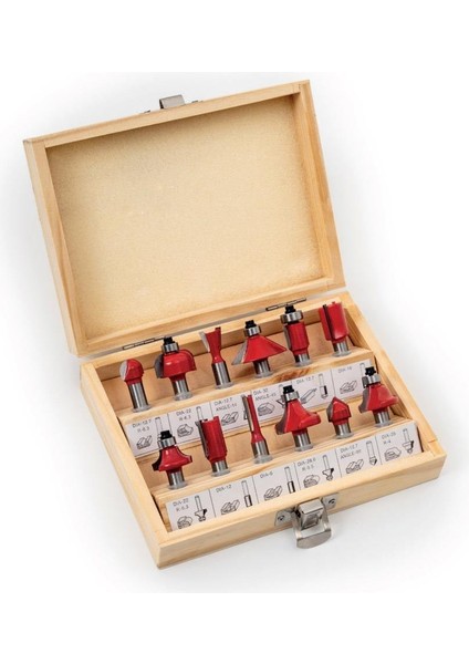 2317 Ahşap 6 Mm Freze Uç Seti 12 Parça