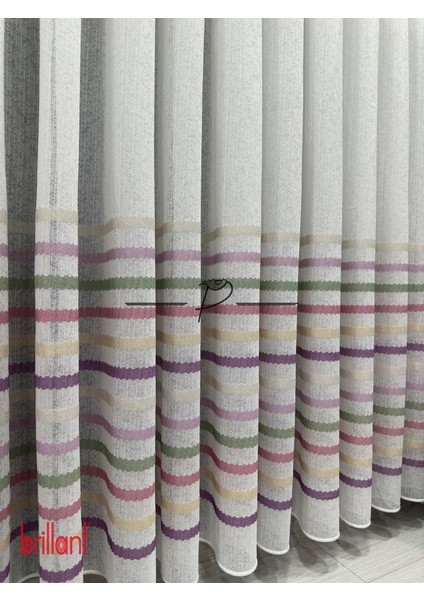 Tül Perde Çocuk Odası Tül Perdesi Colorful Gökkuşağı Desen fırsatları