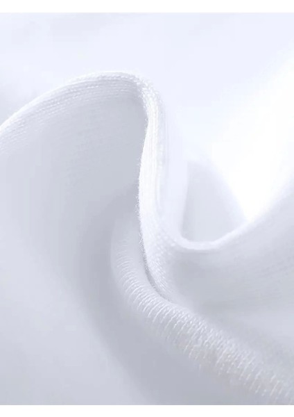Baskılı Oversize Bisiklet Yaka T-Shirt - Beyaz modelleri