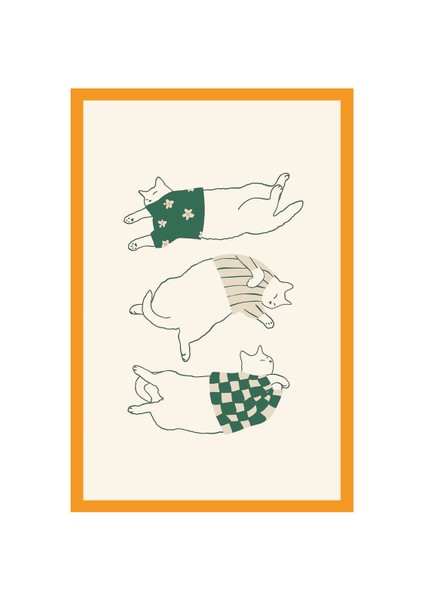 Sevimli Kedi Tasarımlı Hediye Kartları & Karpostallar | 10X15 cm