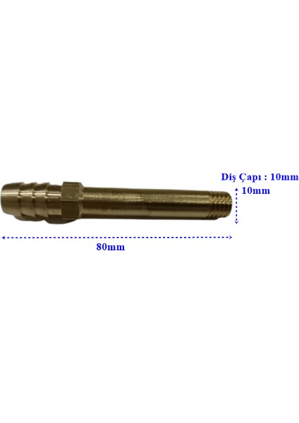 Sarı Kalıp Rekoru M10 -10X80MM - Diş Çapı 10MM