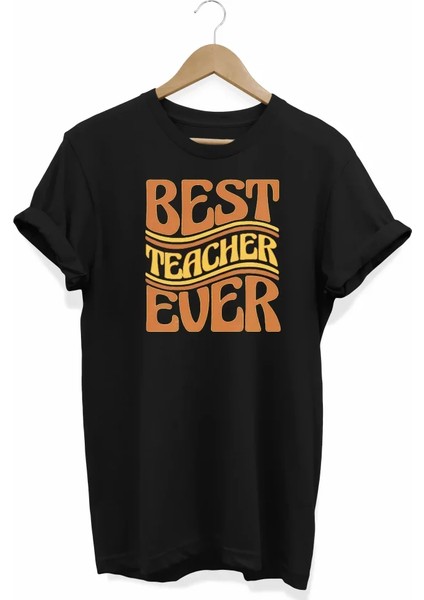 24 Kasım Öğretmenler Baskılı T-Shirt - Siyah