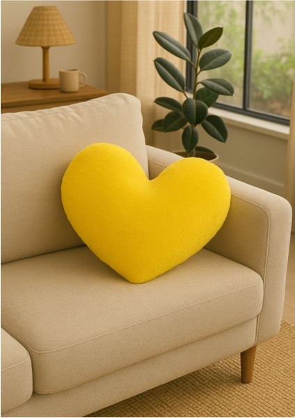 Peluş Dekoratif Kalp Minder Yastık Kırlent Ithal Toscano