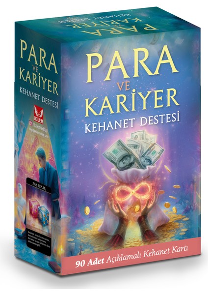 Para ve Kariyer Kehanet Destesi / 90 Adet Açıklamalı ve Anahtar Kelimeli Kehanet Tarot Kartı