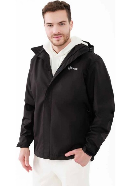 Tipas Iıı Erkek Yağmurluk Mont Siyah