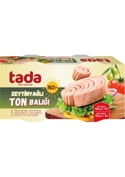 Zeytinyağlı Klasik Ton Balığı 160 gr x 32 Adet modelleri