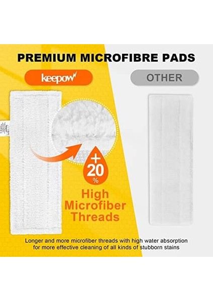 10 Mikrofiber Bez Seti, Buharlı Temizleyici Aksesuarı, Easyfix Sc 2, Sc 3, Sc 4, Sc 5, Yıkanabilir Bezler (5 Zemin Başlığı + 5 El Başlığı)