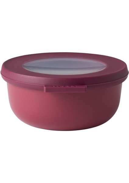 Cirqula Yuvarlak Çok Amaçlı Kase - Nordic Berry - 350 ml Hacim - Çıkarılabilir Kapaklı - Kırılmaz Malzeme - Sızdırmaz - Derin Dondurucuya Uygun - Bulaşık Makinesinde Yıkanabilir