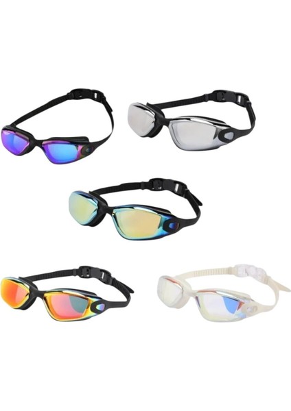 Mavi Silikon Yüzücü Gözlüğü, Buğu Önleyici ve Uv Korumalı, Çok Renkli Tasarım fiyatları