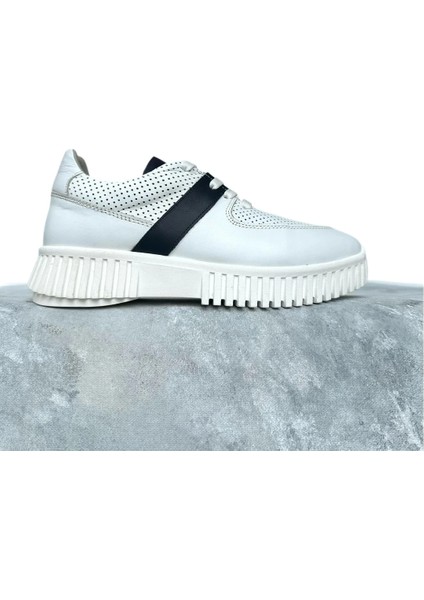 Hakiki Deri Bağcıklı Sneakers modelleri