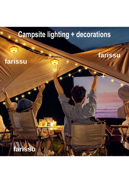 8 Fonksiyonlu 10 Metre Rgb LED Kamp Lambası | Powerbank Özellikli, Type-C Şarjlı, Taşınabilir Işık Zinciri indirimleri