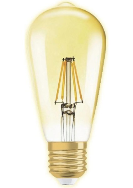 Ledolet Flament Ledolet 6W 2700K ST64 LED Ampul Kırılmaz Gövde Dim Edilebilir