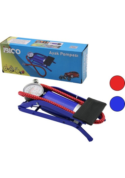 Yayat Modelince Pistonlu Ayak Pompası Oto-Araç - Bisiklet-Motor Lastik - Top - Şişme Havuz-Yatak (4172)