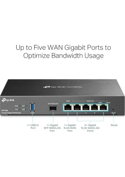 TL-ER7206, Safestream Gigabit Multi-Wan Vpn Router