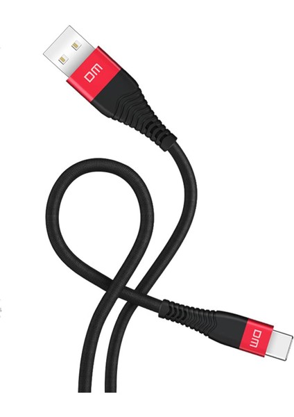SL003 USB To Type-C 3A Hızlı Şarj ve Data Kablosu Siyah 1.2 Metre