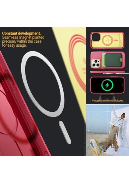 Spigen Iphone 15 Pro Kılıf Nano Pop Mag Magsafe Özellikli Magenta Lychee - ACS06933, Pembe