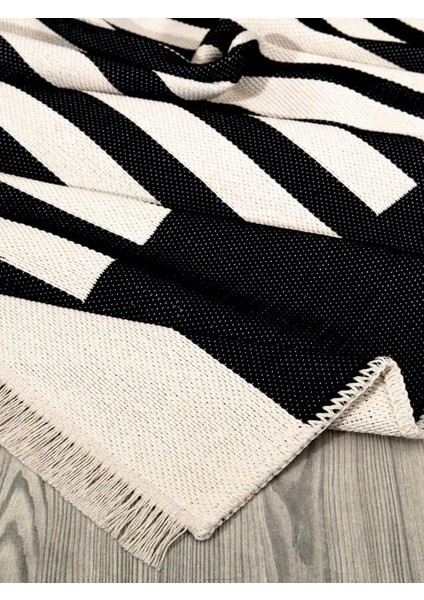 Home Çift Taraflı Makinada Yıkanabilir Modern Desenli Dokuma Kilim Karessa 2 (60X180)