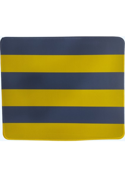 Data Star Efsane Çubuklu Tasarım Sarı Lacivert Renkli Mouse Pad