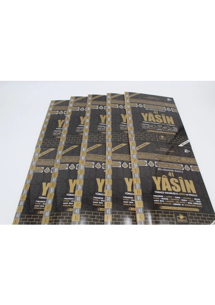 Hediyelik Geniş Içerik 10 Adet Kabe Yasini Şerif Türkçe Okunuşlu ve Mealli Orta Boy 192 SHF(17X24CM) fiyatları