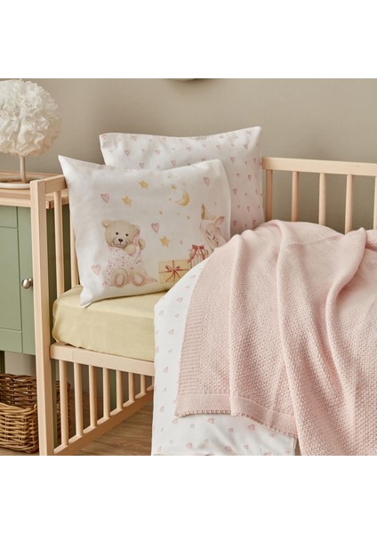 Home Little Honey Triko Battaniye Pembe