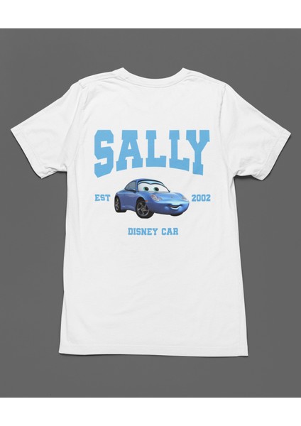 Sally Arabalar Cars Şimşek Mcqeen Unisex Tişört T-Shirt