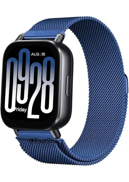 Xiaomi Redmi Watch 5 Active / Watch 5 Lite Uyumlu 22MM Örgü Metal Hasır Manyetik Akıllı Saat Kordonu