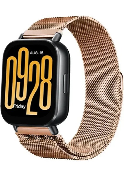 Xiaomi Redmi Watch 5 Active / Watch 5 Lite Uyumlu 22MM Örgü Metal Hasır Manyetik Akıllı Saat Kordonu