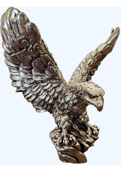 Kartal Heykel Biblo 20 cm Gümüş Renk fiyatları