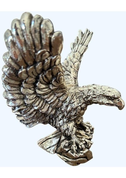 Kartal Heykel Biblo 20 cm Gümüş Renk modelleri