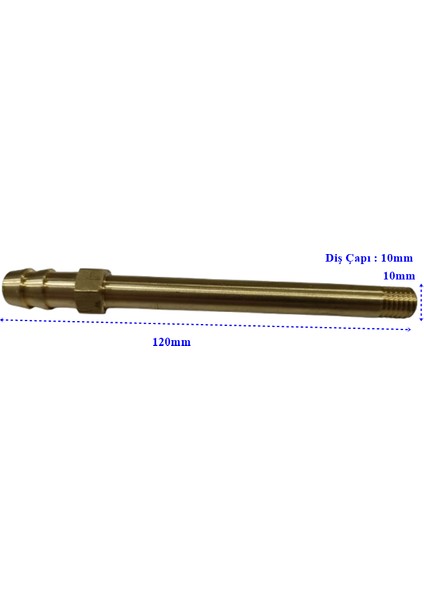 Sarı Kalıp Rekoru M10 - 10X120MM - Diş Çapı 10MM