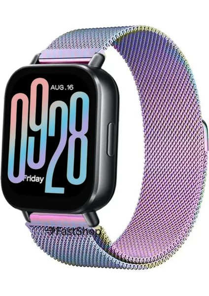 Xiaomi Redmi Watch 5 Active / Watch 5 Lite Uyumlu 22MM Örgü Metal Hasır Manyetik Akıllı Saat Kordonu