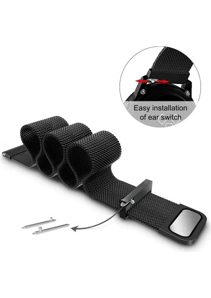 Xiaomi Redmi Watch 5 Active / Watch 5 Lite Uyumlu 22MM Örgü Metal Hasır Manyetik Akıllı Saat Kordonu fırsatları