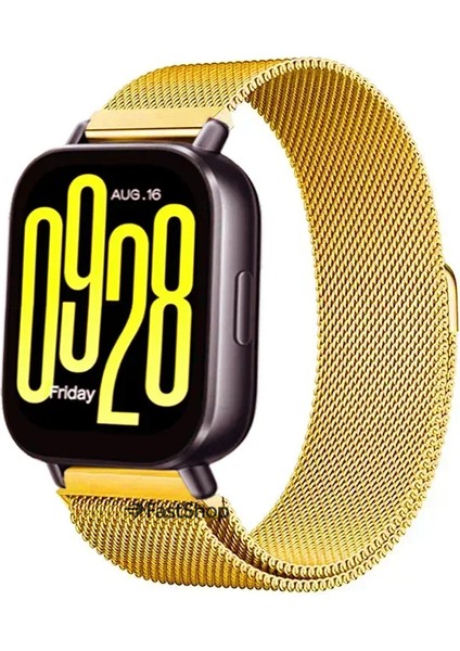 Xiaomi Redmi Watch 5 Active / Watch 5 Lite Uyumlu 22MM Örgü Metal Hasır Manyetik Akıllı Saat Kordonu