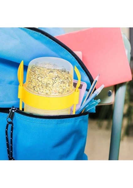 650 ml Meyveli ve Yoğurtlu Müsli Kabı, Piknik ve Atıştırmalıklar Için Mükemmel