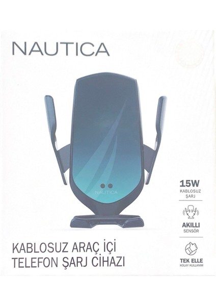Nautica 15W Hızlı Kablosuz Araç Içi Şarj Cihazı ve Telefon Tutucu fiyatları
