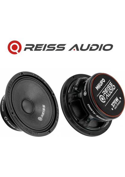 RS-M6UFO Çifti 750WAT 300W Rms Premimum Seri 16 cm Oto Midrange Hoparlör Metal Kapaklı
