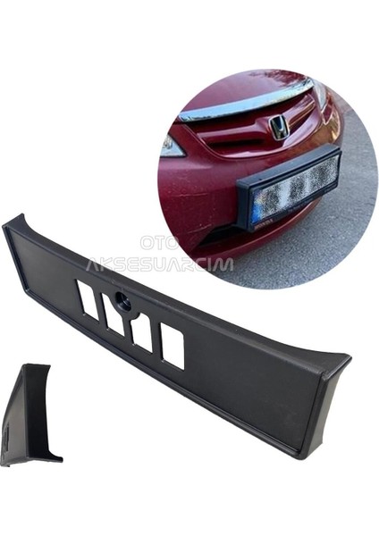 Honda Civic 2009-2012 Fd6 Makyajlı Kasa Uyumlu Orijinal Plakalık Ön Tampon Plaka Altlığı