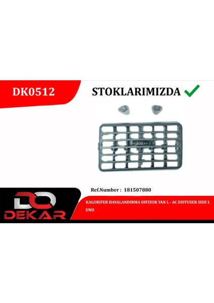 Kalorıfer Havalandırma Dıfızor Yan L Uno 181507880