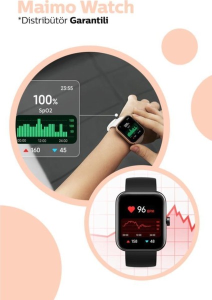 70MAI Maimo Watch WT2105 Akıllı Saat 1.69 Inç - Siyah(Ek Turuncu Kayış) fiyatları