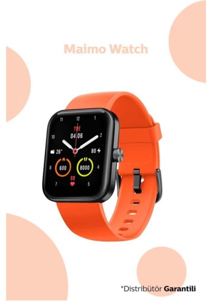 70MAI Maimo Watch WT2105 Akıllı Saat 1.69 Inç - Siyah(Ek Turuncu Kayış) modelleri