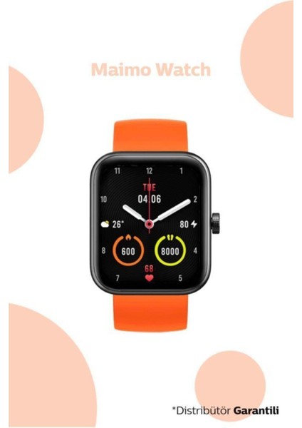 70MAI Maimo Watch WT2105 Akıllı Saat 1.69 Inç - Siyah(Ek Turuncu Kayış) fırsatları