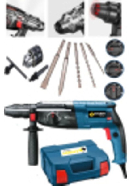 Japon Tech Crush Drıll 4600 W 6.1 Joule Bakır Sargı Otomatik Şanzıman Kırıcı Hilti Seti