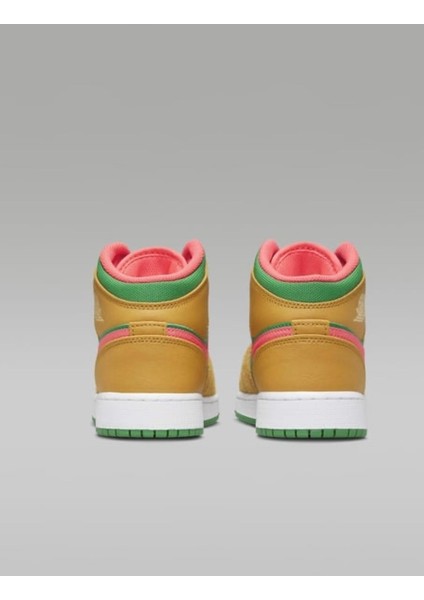 Air Jordan 1 Mid Se DX4365-700 Watermelon Unisex Sneaker modelleri