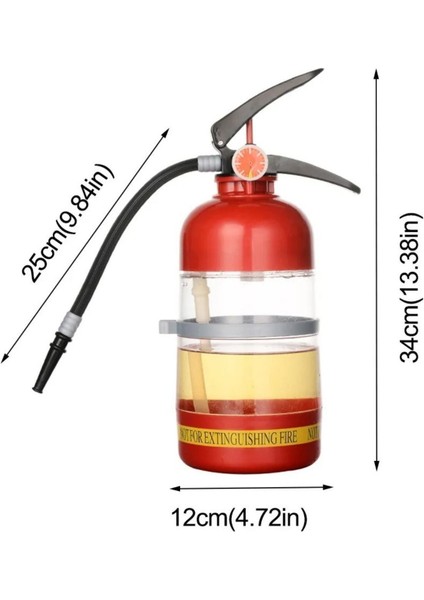 Yangın Tüpü Şeklinde Konsept Kokteyl Şişesi