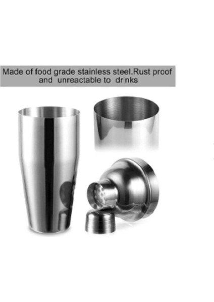 3 Parça Kokteyl Seti 750 ml Avantajlı Shaker Paketi ( Pipet Hediyeli ) fiyatları