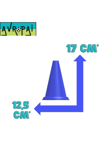 Çok Renkli 8 Adet 17 cm Antrenman Hunisi 8 Adet Antrenman Çanağı modelleri