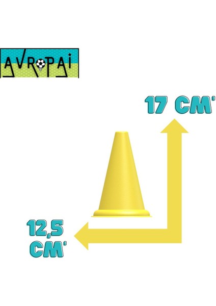 Çok Renkli 8 Adet 17 cm Antrenman Hunisi 8 Adet Antrenman Çanağı fırsatları