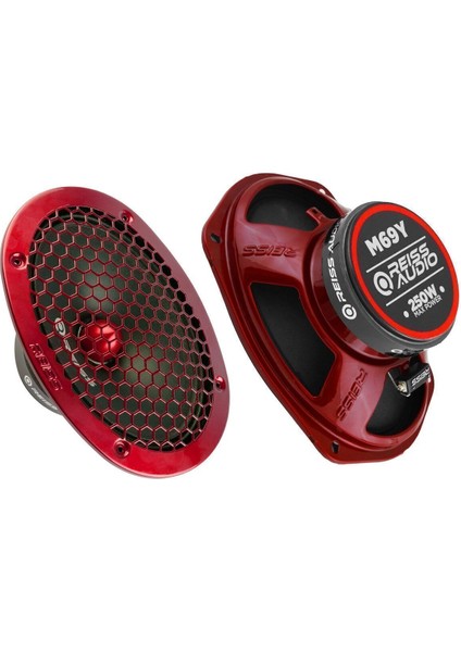 RS-M69Y Deprem Serisi Oval Kurşun Göbek 6x9 Oto Midrange Hoparlör Çifti 500W-200W Rms modelleri