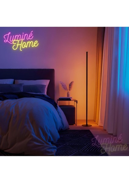Napnite LED Lambader Dekoratif Rgb Aydınlatma Uzaktan Kumandalı Ambiyans Parti Işığı Stick Full Ren modelleri